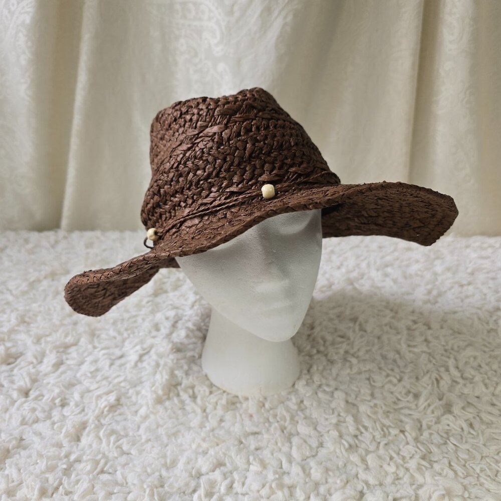Princess Polly All Natural Woven Shapeable Hat with Wire Brim, Size M/L - Picture 5 of 8